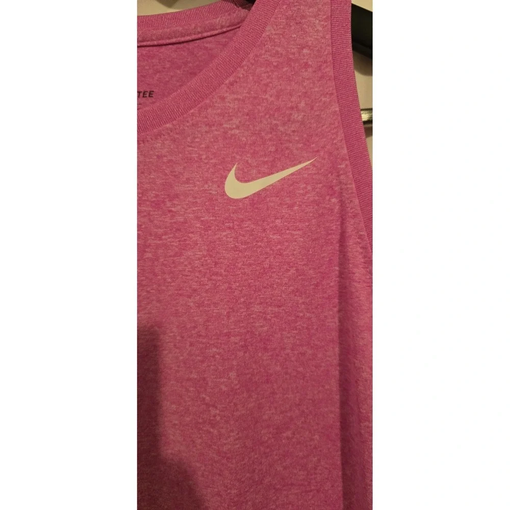Nike Running Tank Top Women's‎ Small S Pink Dri Fit Heather Lightweight Training